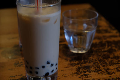 Close-up of drink on table