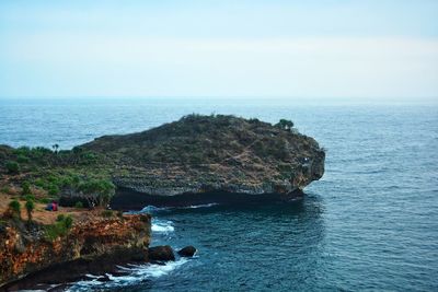 Rock formations at seaside