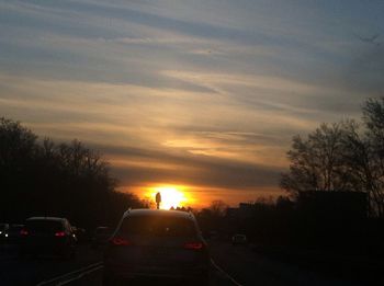 Road at sunset