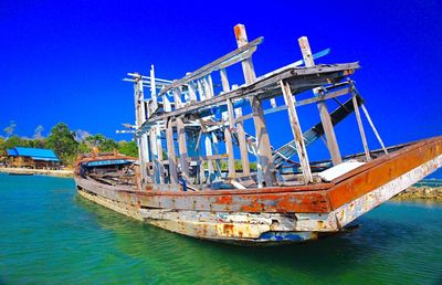 Boats in sea