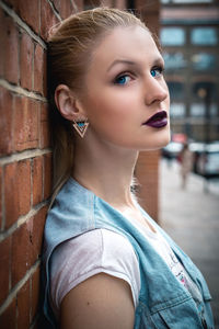 Portrait of beautiful young woman