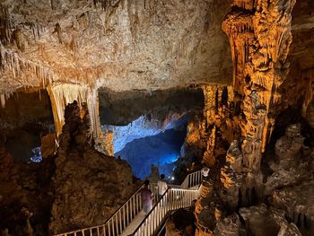 Rock formations in cave