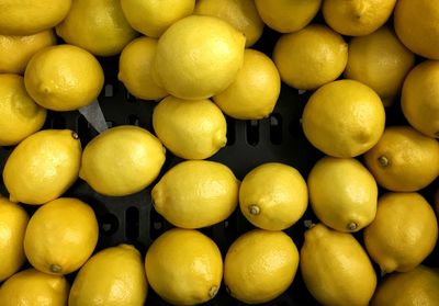 Full frame shot of oranges in market