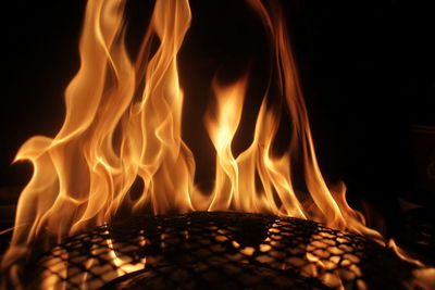 Close-up of fire