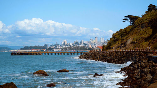 Scenic view of sea against sky