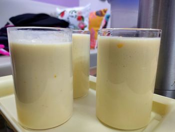 Close-up of drink on table