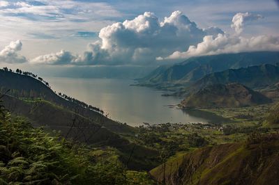 Panoramic view of landscape against sky