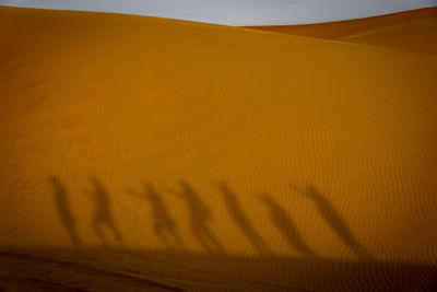 Scenic view of desert against sky