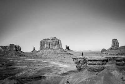 View of rock formations against sky