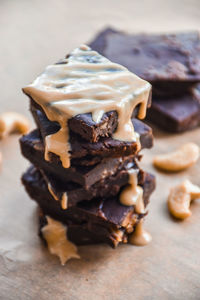 Close-up of chocolate cake