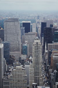 View of skyscrapers in city