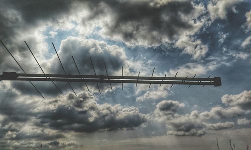 Low angle view of cloudy sky