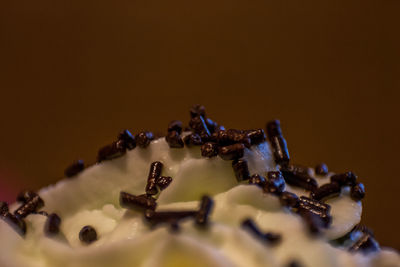 Close-up of cake on table