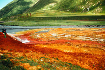 High angle view of landscape