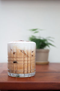 Close-up of drink on table