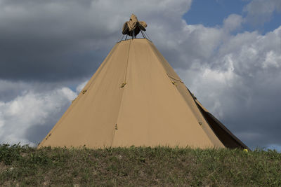 Tipi tent as a futuristic form of living, modern and innovative design approaches