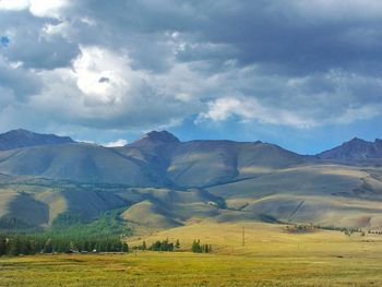 Scenic view of landscape against sky