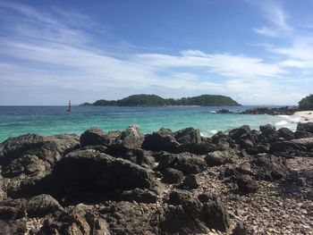 Scenic view of sea against sky