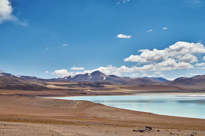 Scenic view of desert against sky