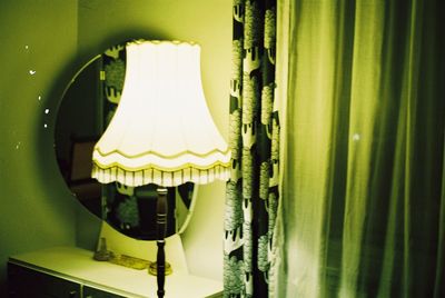 Close-up of illuminated lamp