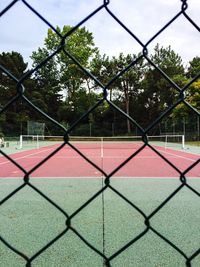 Outdoor tennis court 