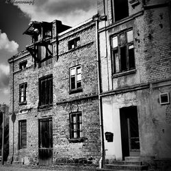 Low angle view of building against sky