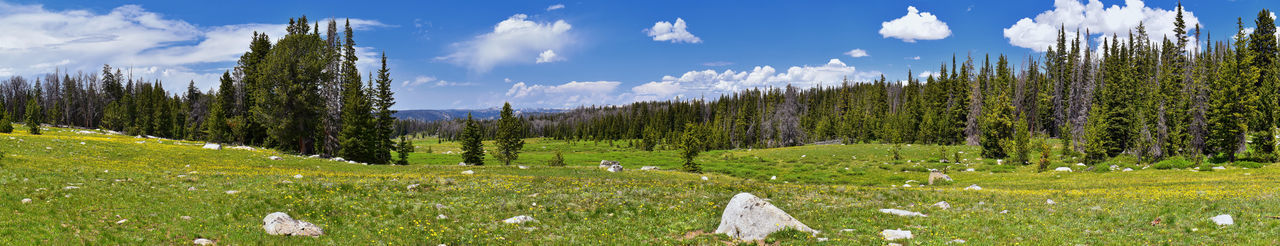 Wind river range, rocky mountains, wyoming, views from backpacking hiking trail to titcomb basin