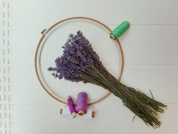 Midsummer lavender harvest - embroidery, journaling, gardening