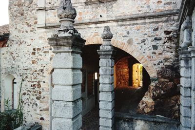 View of old ruin building