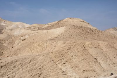 Scenic view of desert against sky