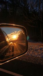 Car moving on road