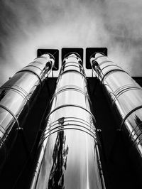 Low angle view of built structure against sky