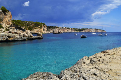 Scenic view of sea against sky