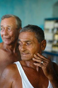 Old man in  shop, trinidad - cuba