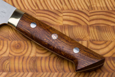 Close-up of wood on cutting board