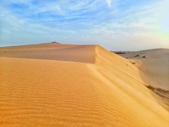 Sand dunes in desert travel