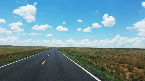 Country road passing through landscape
