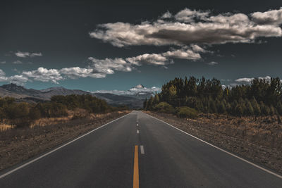 Road against sky