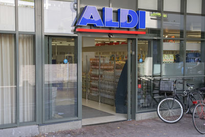 Bicycles in store