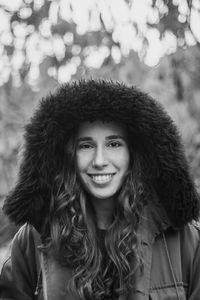 Portrait of smiling young woman