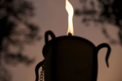 Close-up of candle