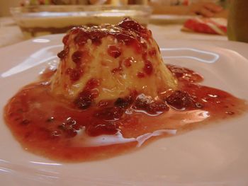Close-up of served food