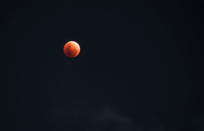 Scenic view of moon against sky at night