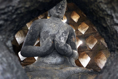 Close-up of buddha statue