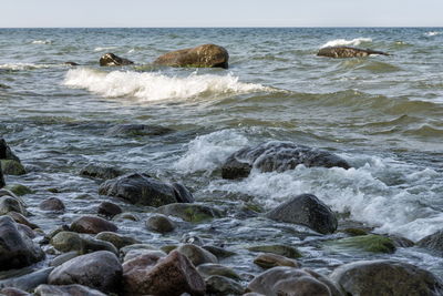 Scenic view of sea against sky