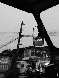 Cars on street in city