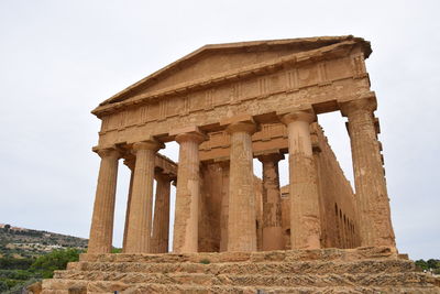 Low angle view of old ruins