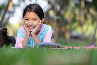 Portrait of smiling girl