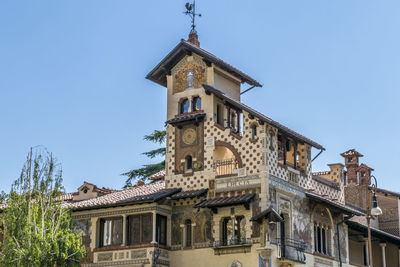 Low angle view of building against sky