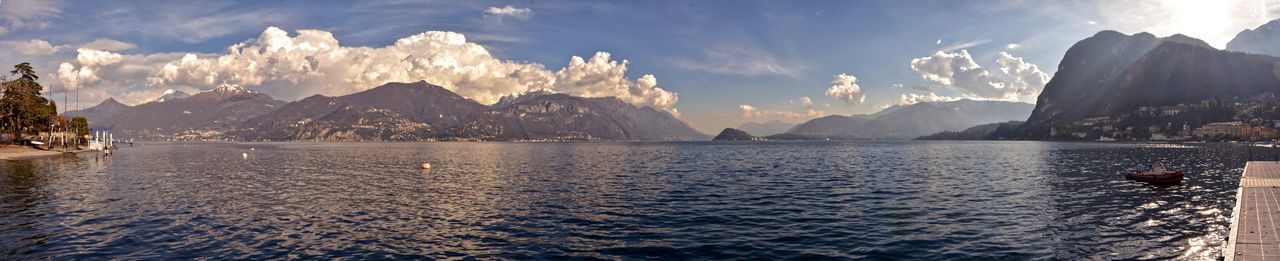 Panoramic view of sea against sky